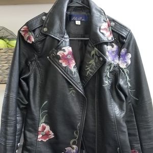 Faux leather jacket